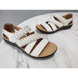 NEW NO BOX - Clarks Laurieann Holly Leather‎ Sandals Open Toe Women's Size US 11